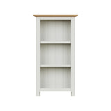 Taberno Oak 3 Tier Bookcase Linen White