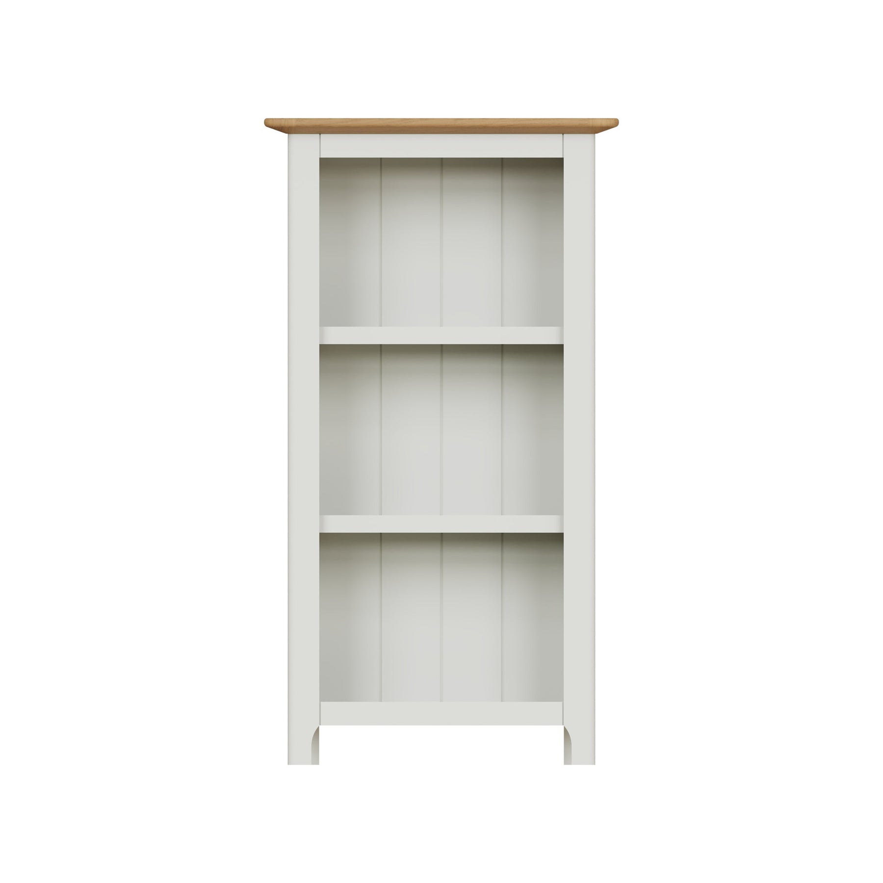 Taberno Oak 3 Tier Bookcase Linen White