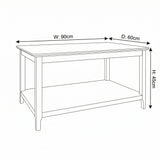 Taberno Oak Coffee Table Sage Green