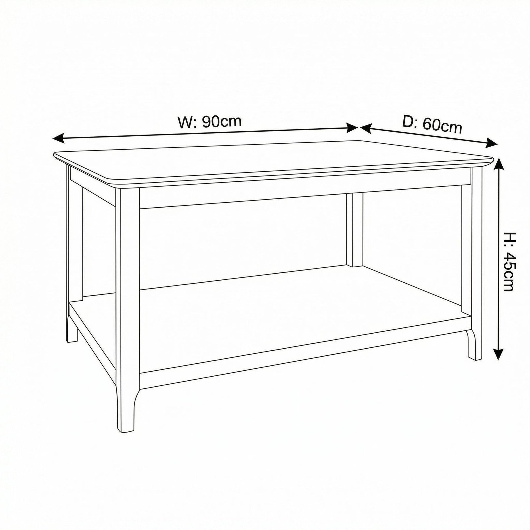 Taberno Oak Coffee Table Sage Green