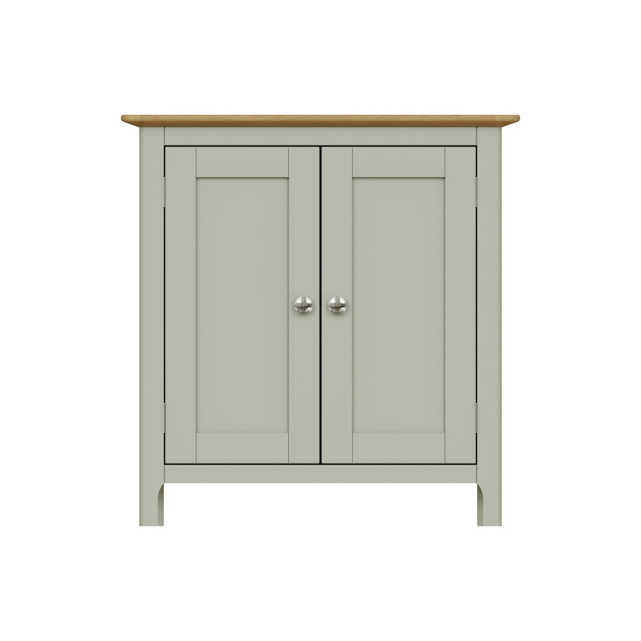 Taberno Oak 2 Door Compact Sideboard Sage Green