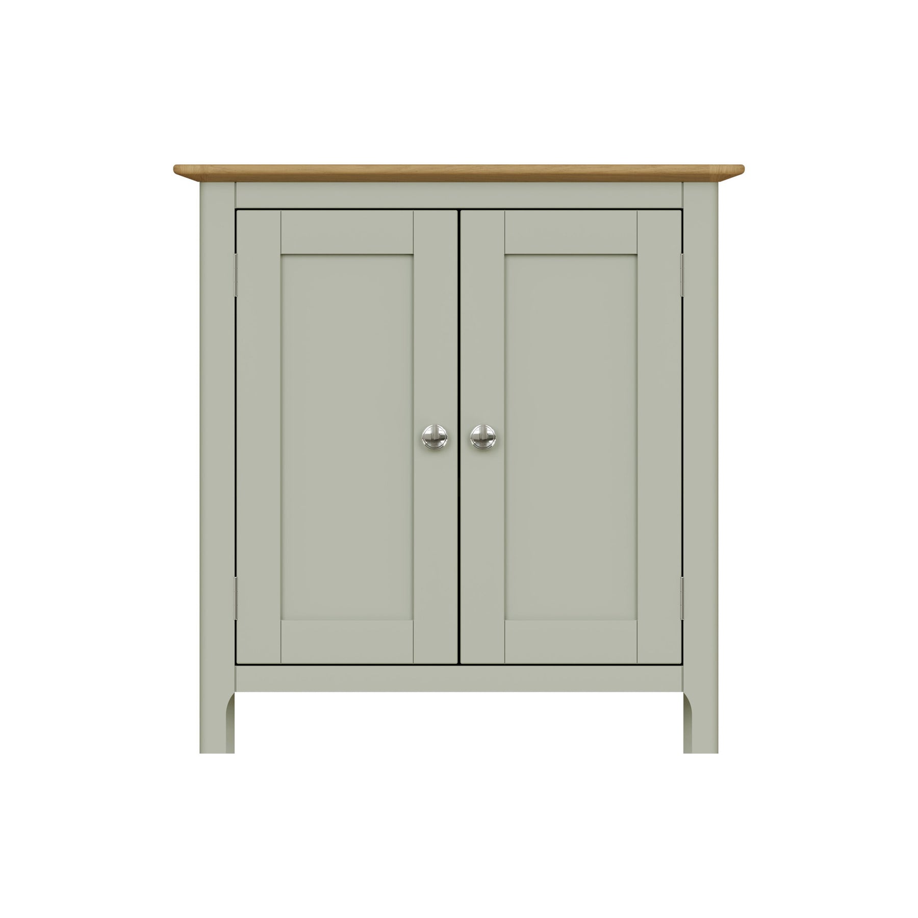 Taberno Oak 2 Door Compact Sideboard Sage Green
