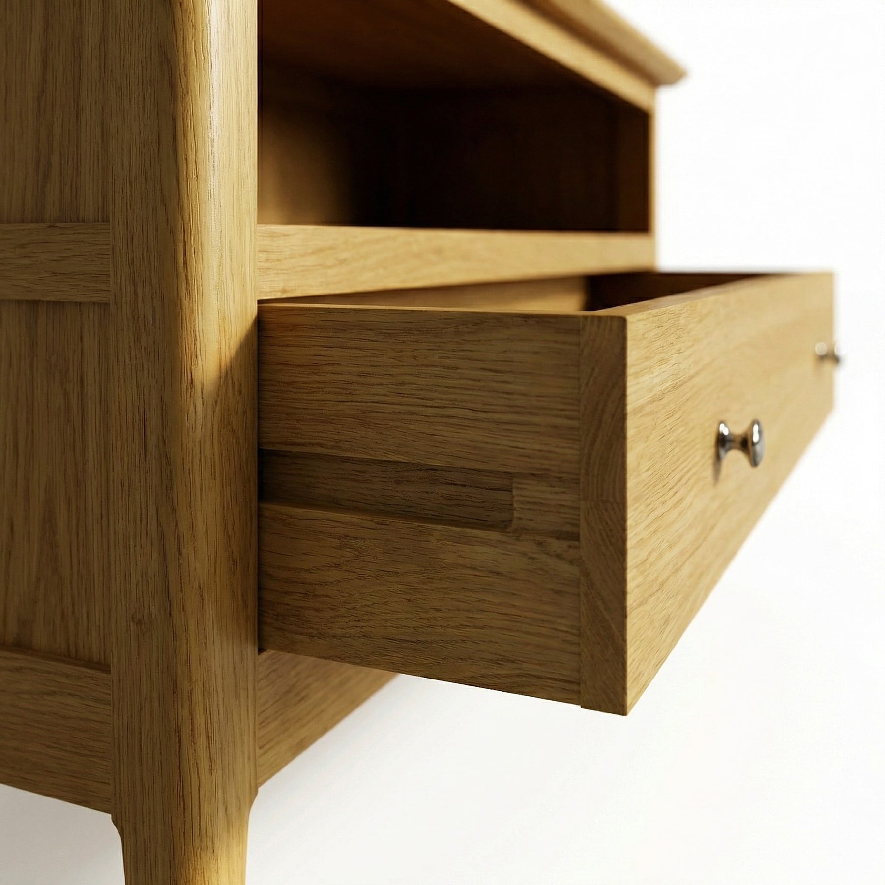 Taberno Oak 1 Drawer Assembled Corner TV Unit
