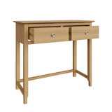 Taberno 2 Drawer Dressing Table Natural Oak