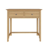 Taberno 2 Drawer Dressing Table Natural Oak