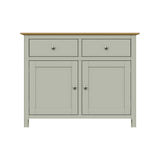 Taberno Oak 2 Door 2 Drawer Sideboard Sage Green