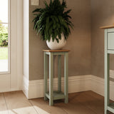 Taberno Oak End Side Table Sage Green