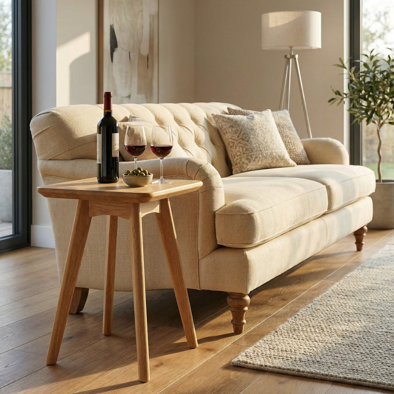 Taberno Oak Square Wine Table