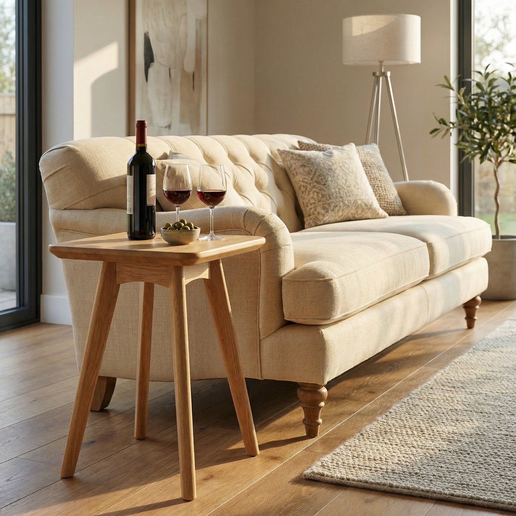 Taberno Oak Square Wine Table