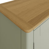 Taberno Oak 2 Door TV Unit Sage Green