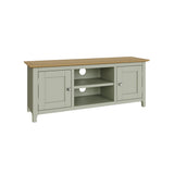 Taberno Oak 2 Door TV Unit Sage Green