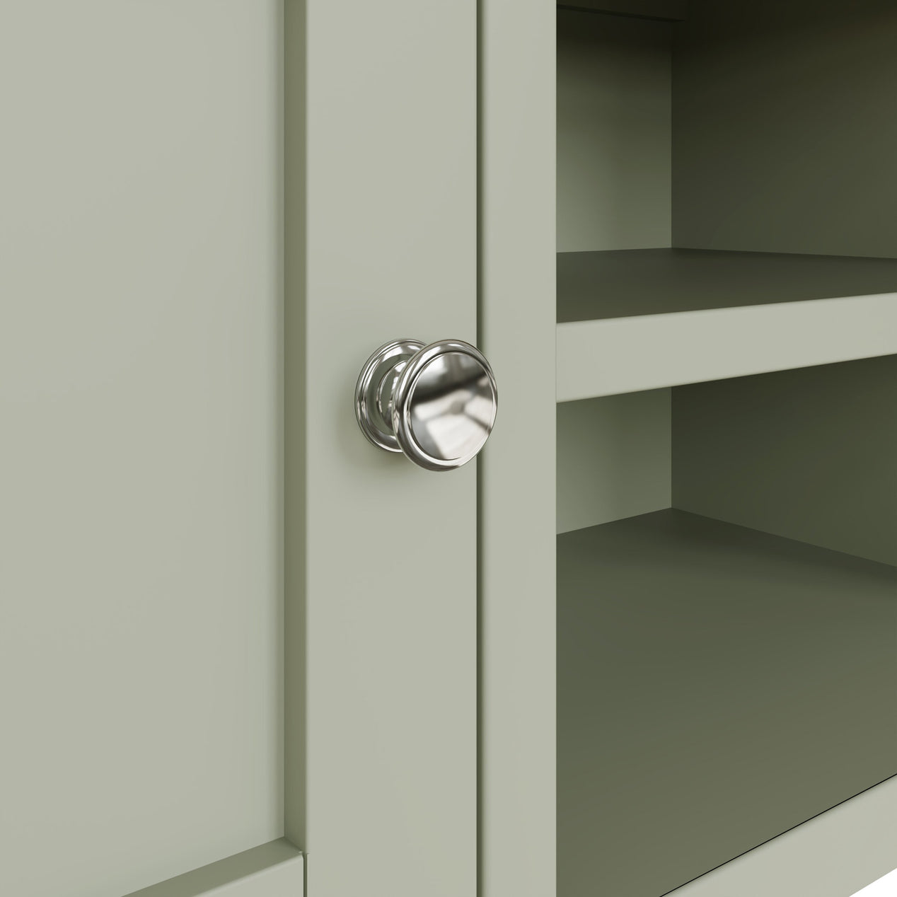 Taberno Oak 2 Door TV Unit Sage Green