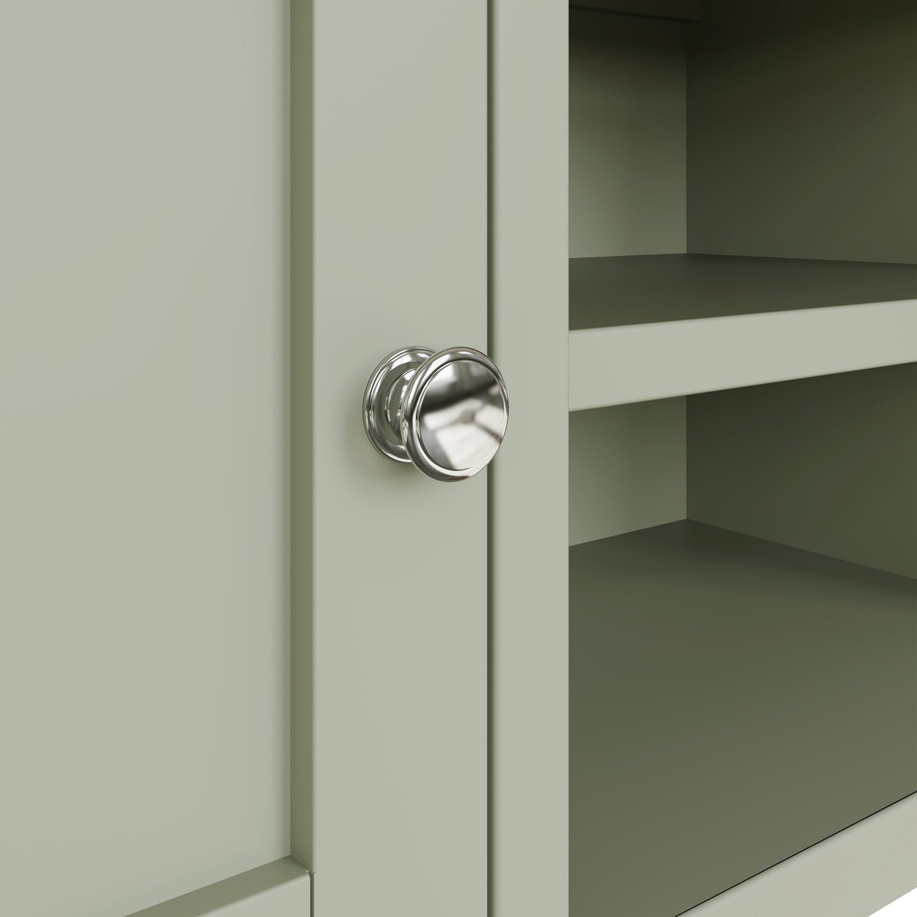 Taberno Oak 2 Door TV Unit Sage Green