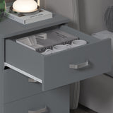 FWStyle Tunis 3 Drawer Bedside Chest Matt Grey