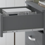 FWStyle Tunis 5 Drawer Tallboy Slim Chest Of Drawers - Matt Grey