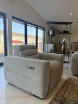 Tokyo Electric Recliner Grey Armchair