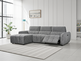 Turin Electric Recliner Sofa Charcoal Left Hand
