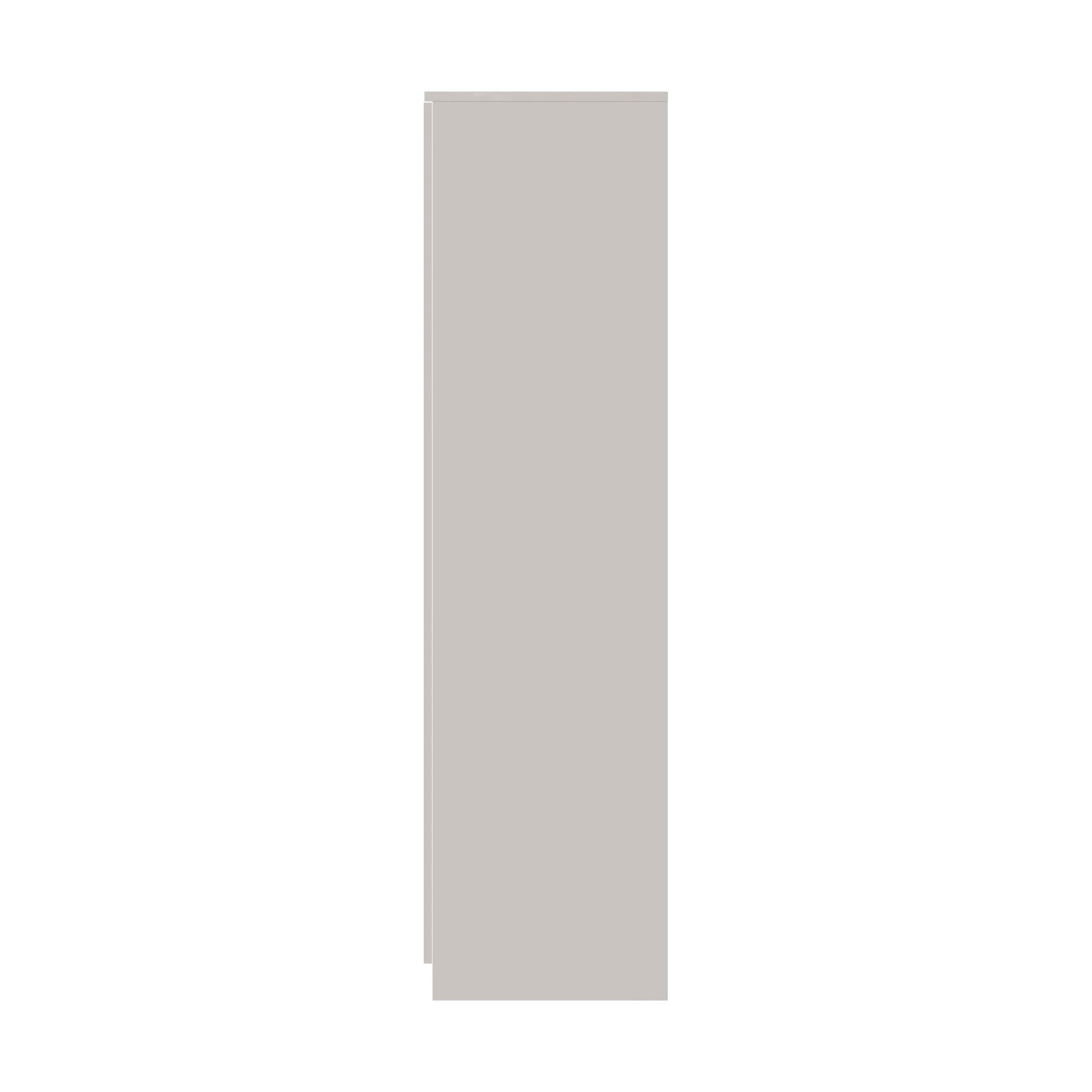 FWStyle Veloce 2 Door Double Wardrobe - White Gloss, Quick Click Assembly