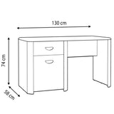 Yoop Dressing Table Study Desk Sonoma Oak Matt Finish