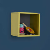 Adore Cube Wall Mounted Shelf Bedside Table - Pear Green