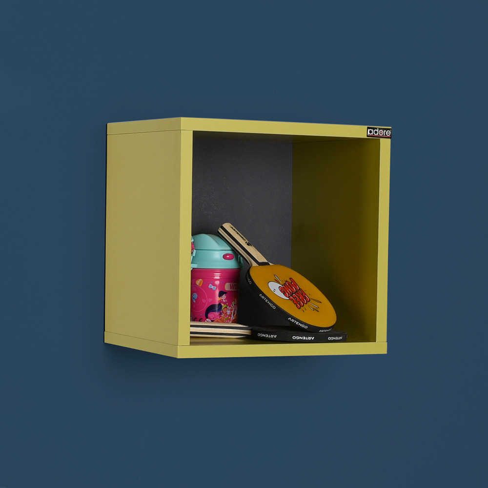 Adore Cube Wall Mounted Shelf Bedside Table - Pear Green
