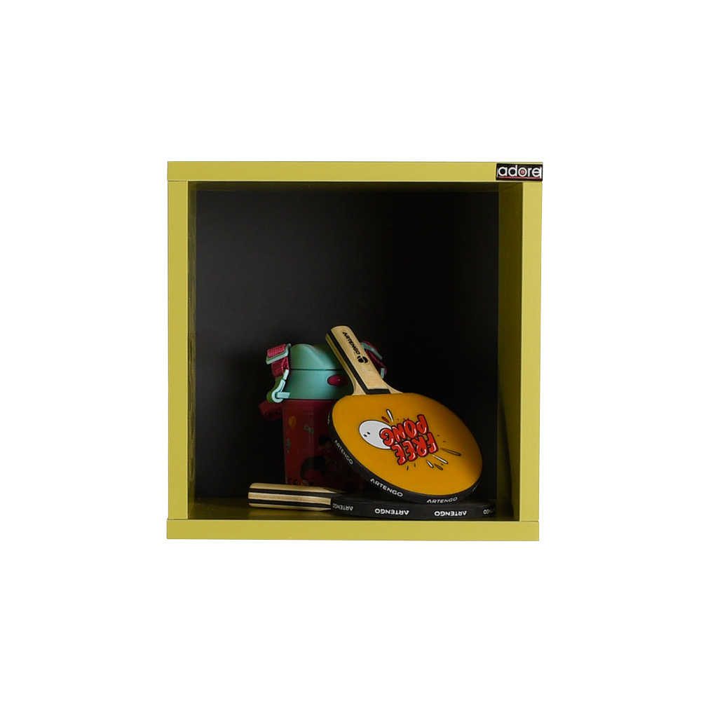 Adore Cube Wall Mounted Shelf Bedside Table - Pear Green