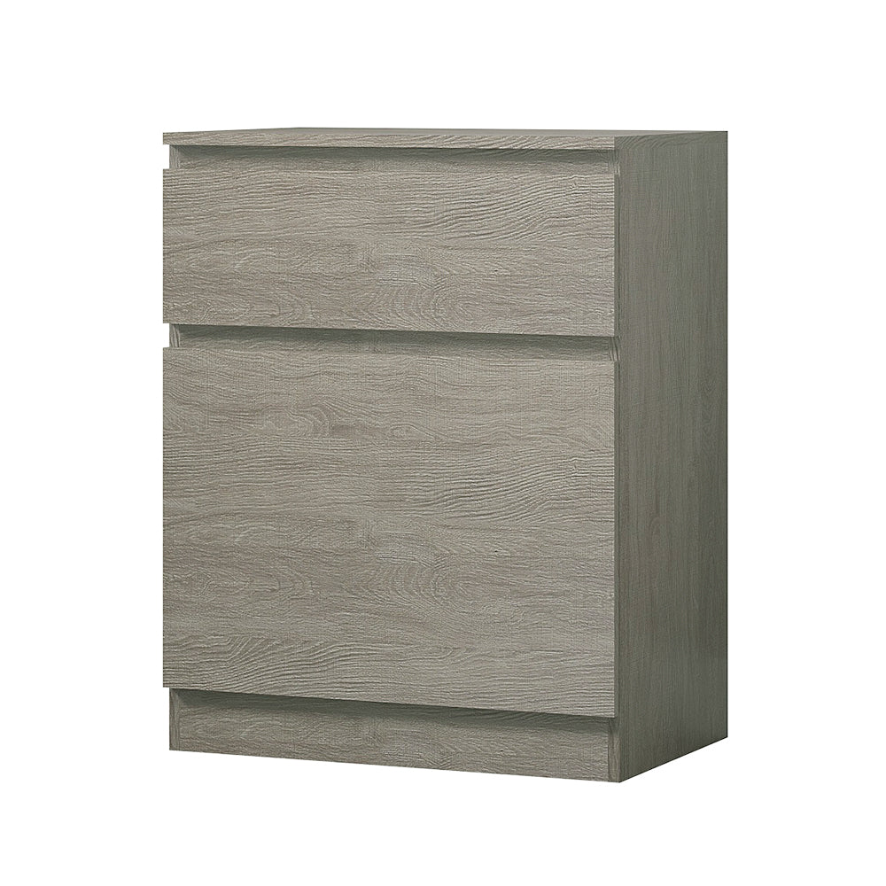 FWStyle Stora 1 Door 1 Drawer Multi-Storage Unit - Rustic Oak