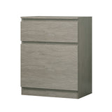 FWStyle Stora 1 Door 1 Drawer Multi-Storage Unit - Rustic Oak