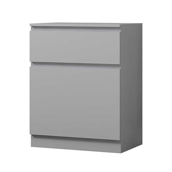 FWStyle Stora 1 Door 1 Drawer Multi-Storage Unit - Matt Grey