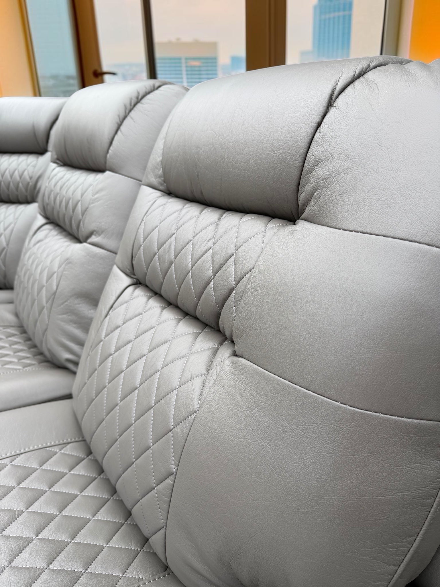 Oxford Electric Reclining Corner Sofa Grey