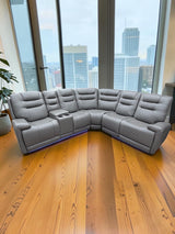 Oxford Electric Reclining Corner Sofa Grey