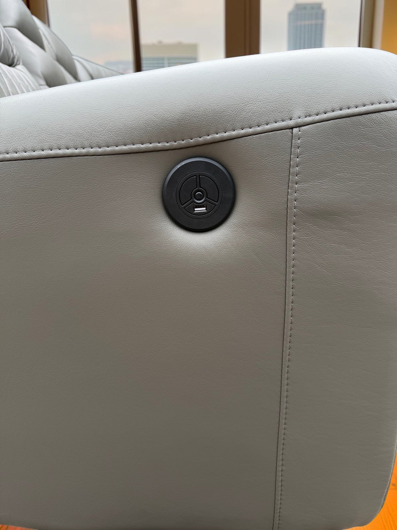 Oxford Electric Reclining Corner Sofa Grey