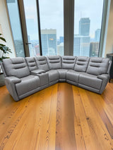 Oxford Electric Reclining Corner Sofa Grey