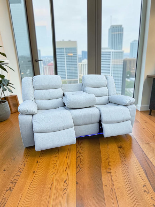 Surrey 3 Seater & 2 Seater Electric Reclining Sofa Cream