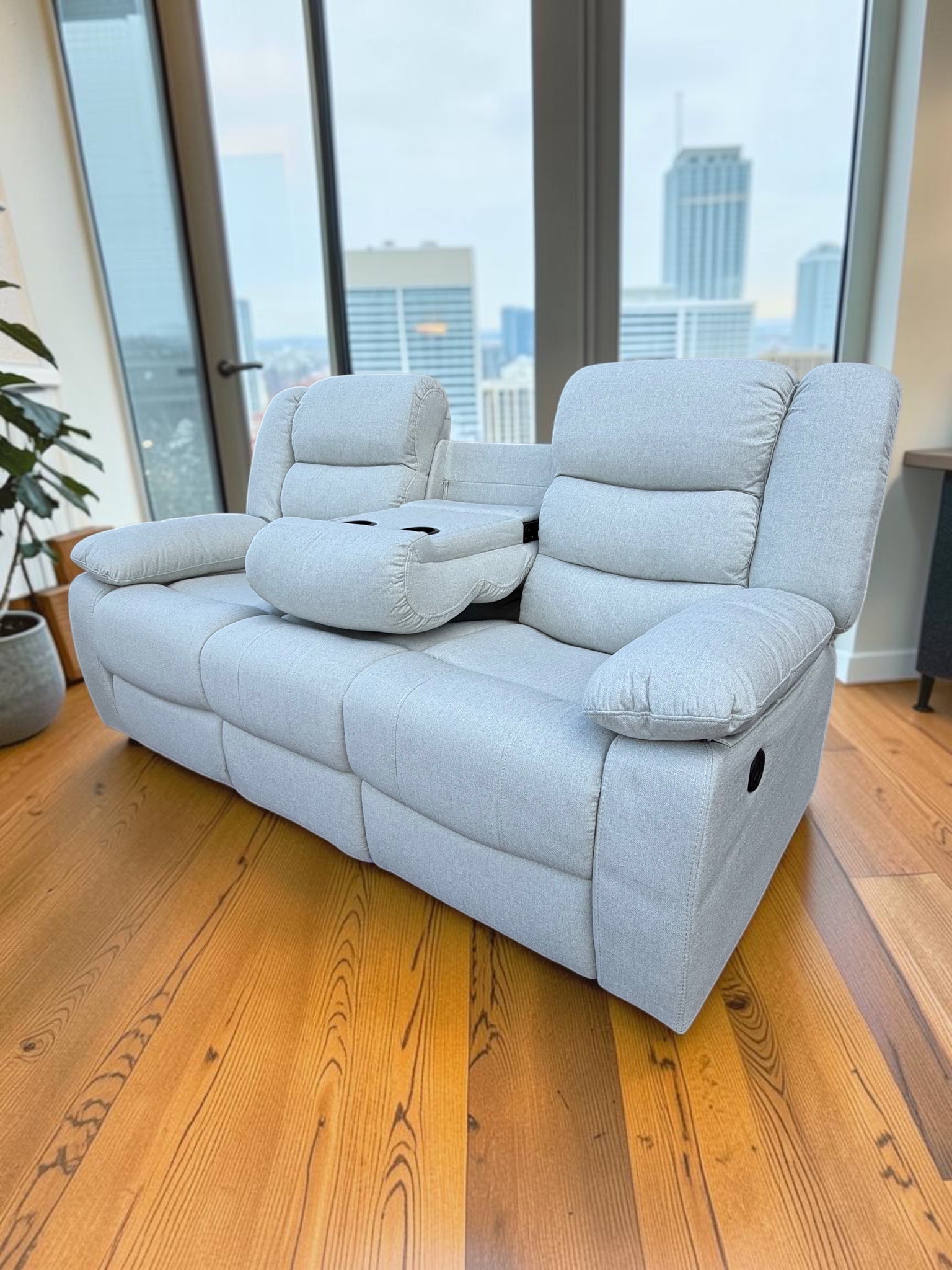 Surrey 3 Seater & 2 Seater Electric Reclining Sofa Cream