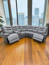 Oxford Electric Reclining Corner Sofa Grey