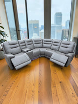 Oxford Electric Reclining Corner Sofa Grey